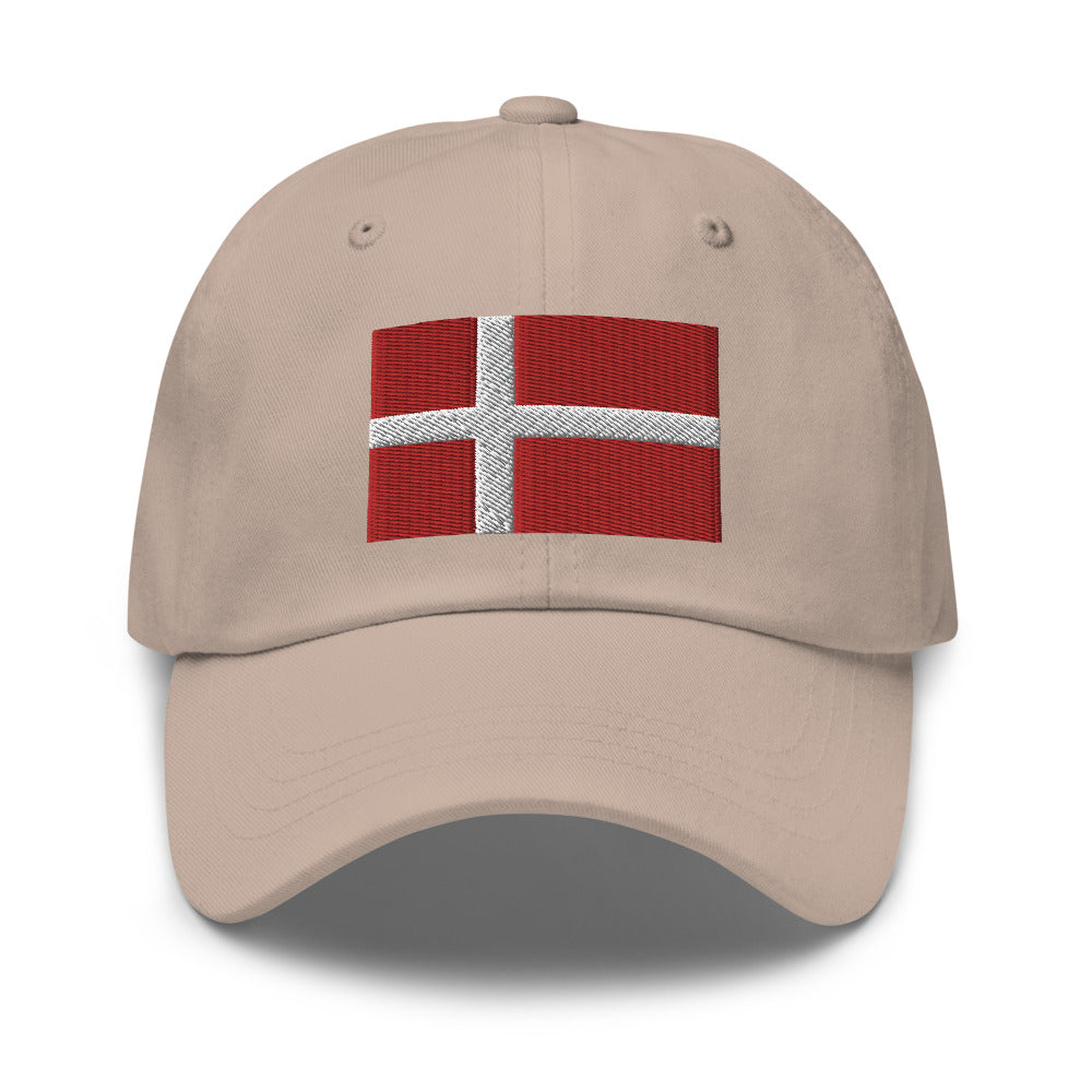 Danish Flag Embroidered Hat Scandinavian Design Studio