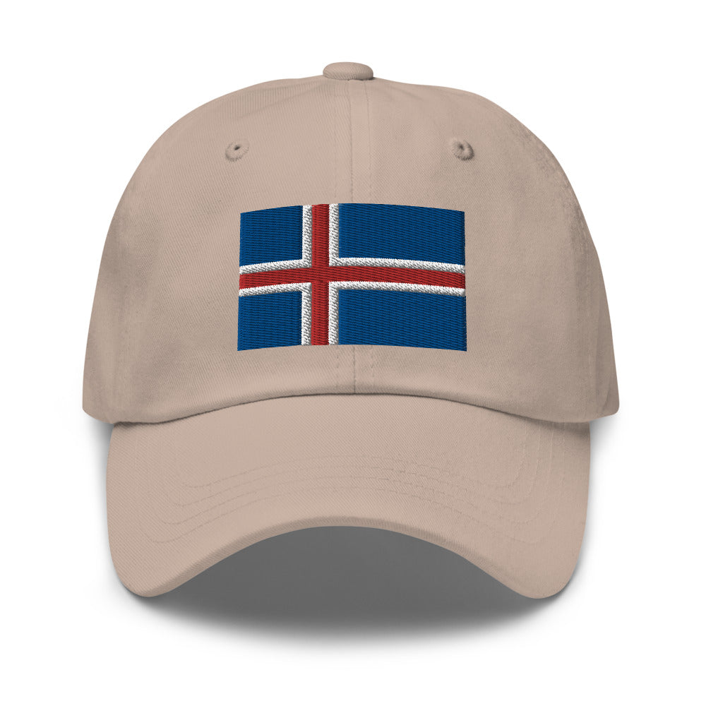 Icelandic Flag Embroidered Hat Scandinavian Design Studio