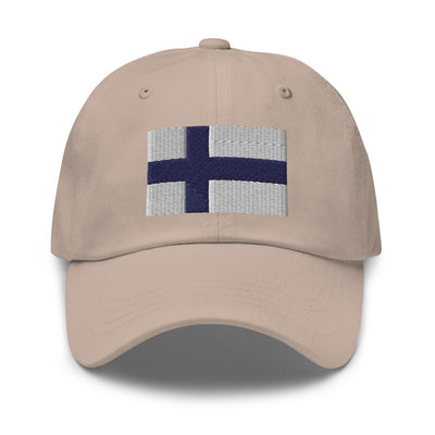 Finnish Flag Embroidered Hat Scandinavian Design Studio