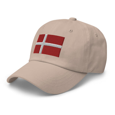 Danish Flag Embroidered Hat Scandinavian Design Studio