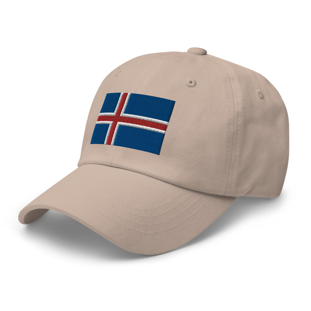 Icelandic Flag Embroidered Hat Scandinavian Design Studio
