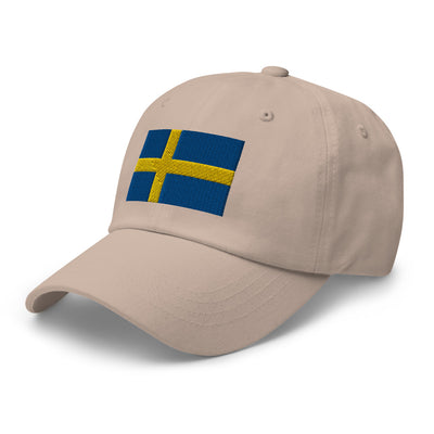 Swedish Flag Embroidered Hat Scandinavian Design Studio