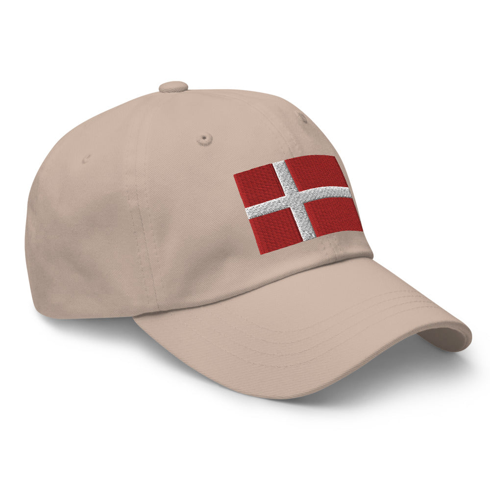 Danish Flag Embroidered Hat Scandinavian Design Studio