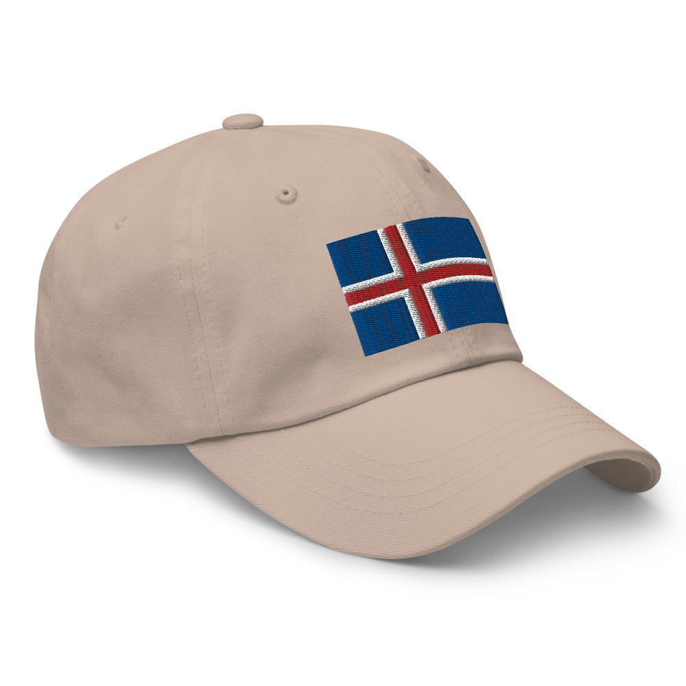Icelandic Flag Embroidered Hat Scandinavian Design Studio