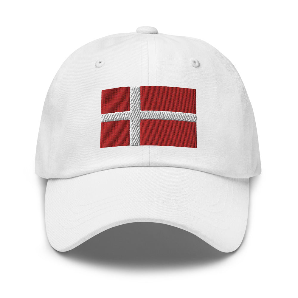 Danish Flag Embroidered Hat Scandinavian Design Studio
