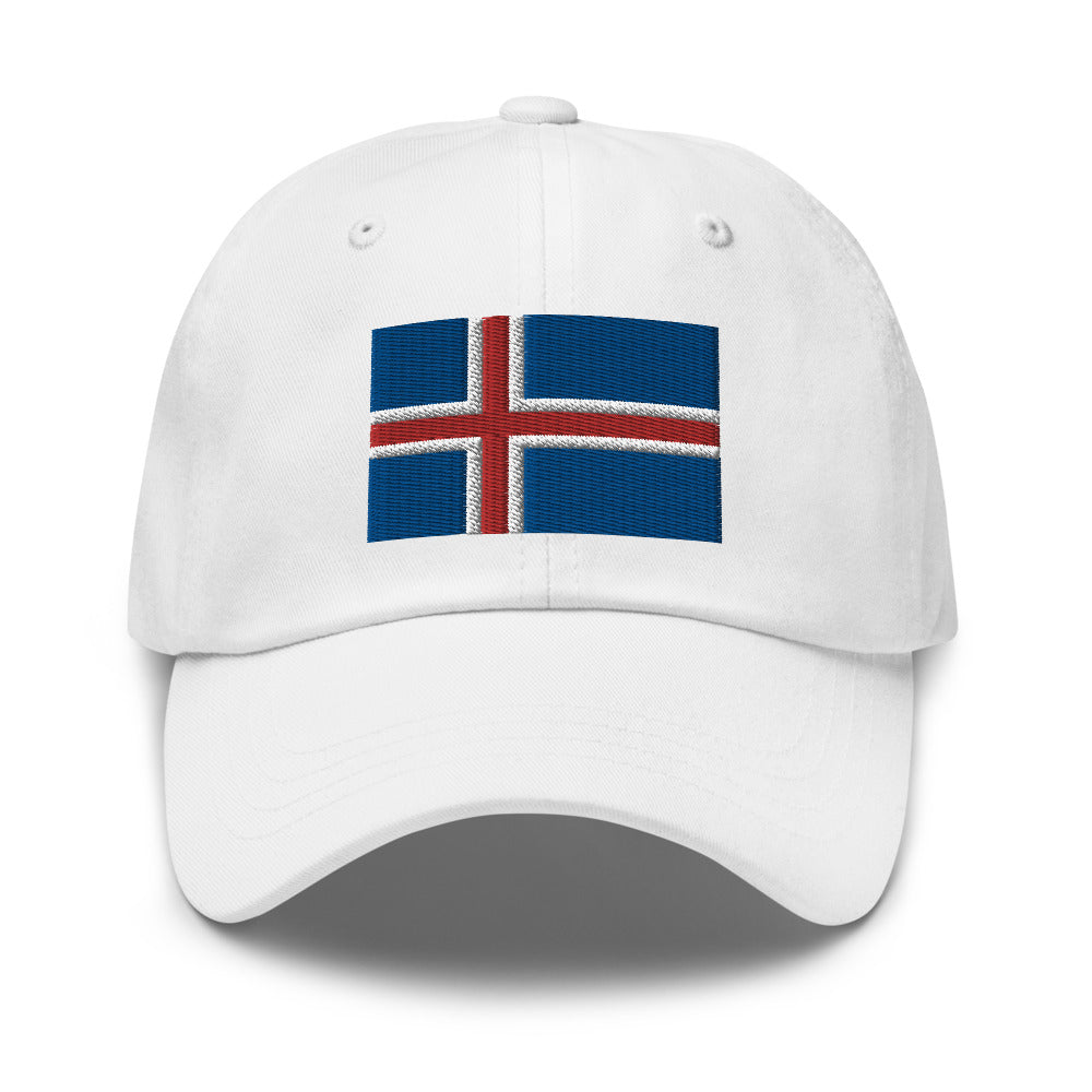 Icelandic Flag Embroidered Hat Scandinavian Design Studio