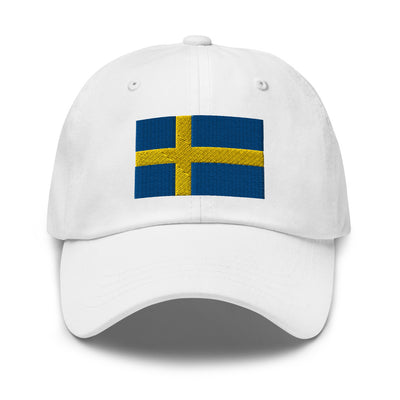 Swedish Flag Embroidered Hat Scandinavian Design Studio