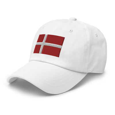 Danish Flag Embroidered Hat Scandinavian Design Studio