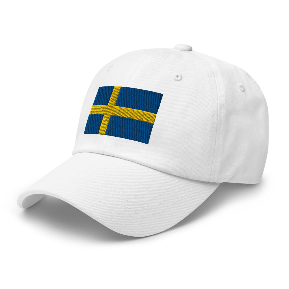 Swedish Flag Embroidered Hat Scandinavian Design Studio