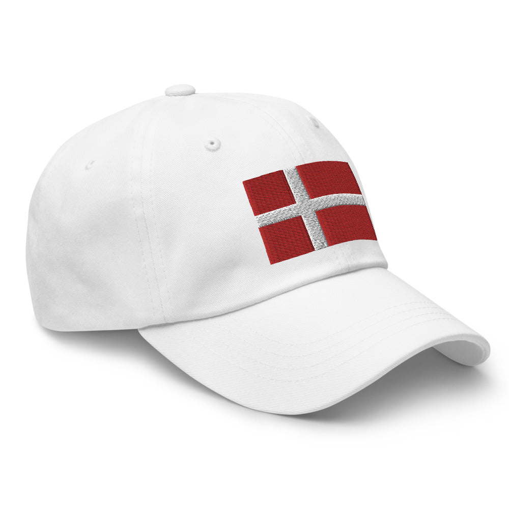 Danish Flag Embroidered Hat Scandinavian Design Studio