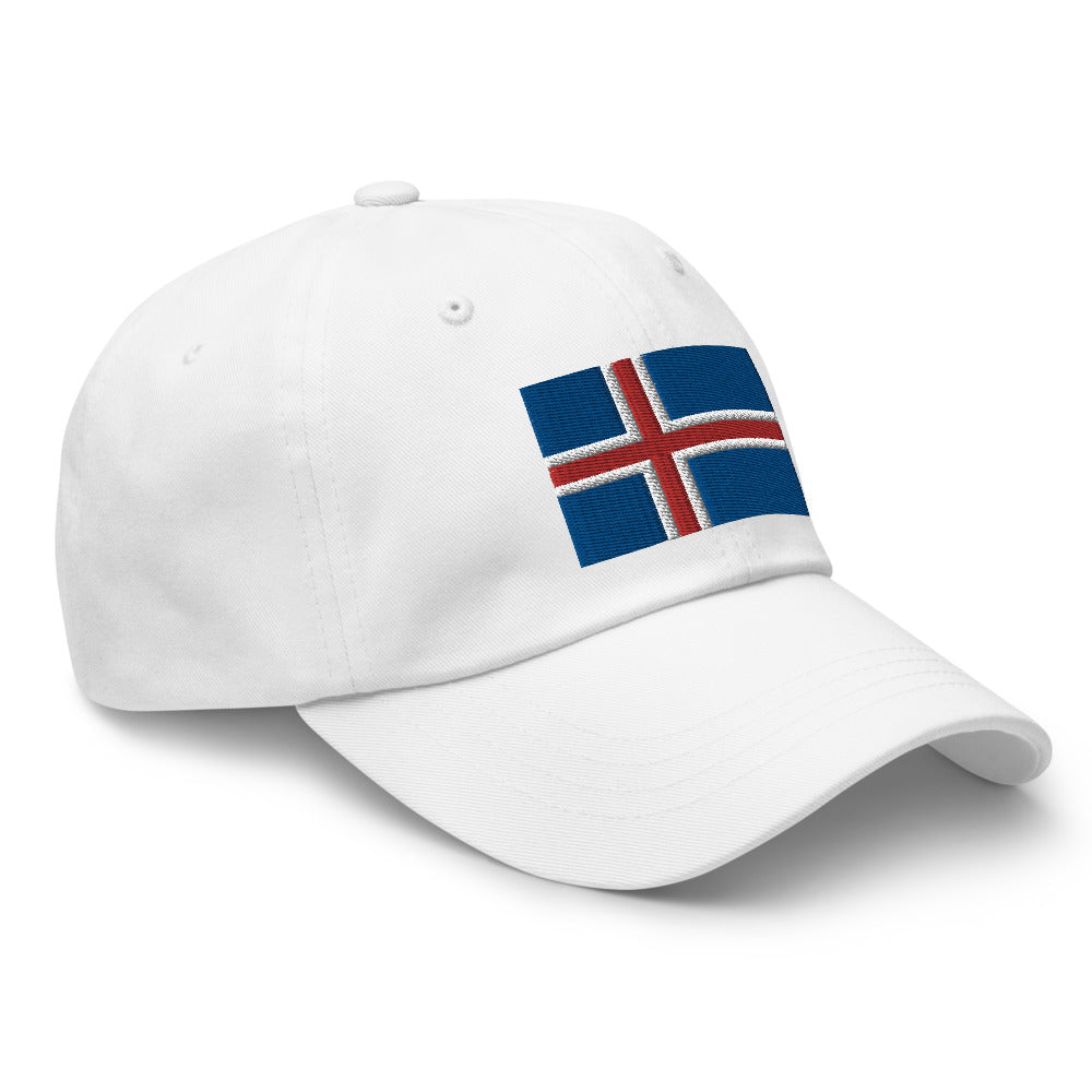 Icelandic Flag Embroidered Hat Scandinavian Design Studio
