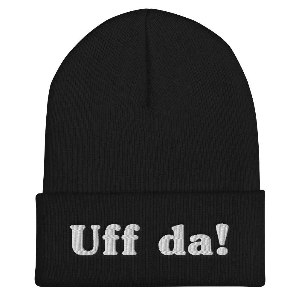 Uff Da Embroidered Beanie Scandinavian Design Studio