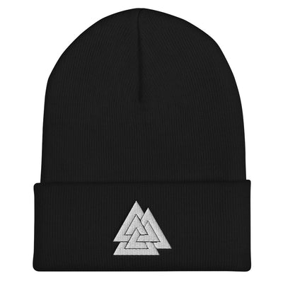 Valknut Embroidered Beanie Scandinavian Design Studio