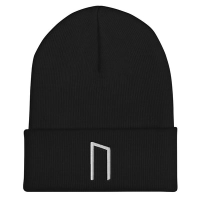 Uruz (Strength) Viking Rune Embroidered Beanie Scandinavian Design Studio