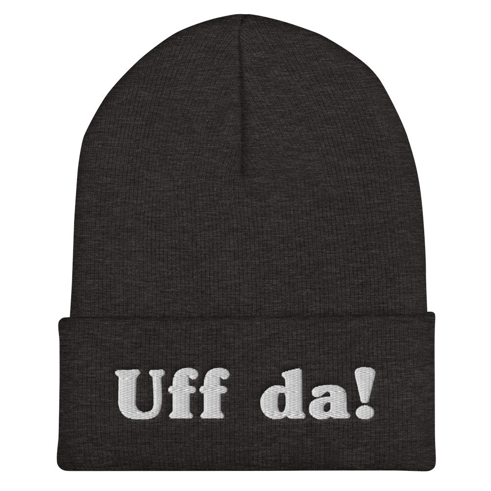 Uff Da Embroidered Beanie Scandinavian Design Studio