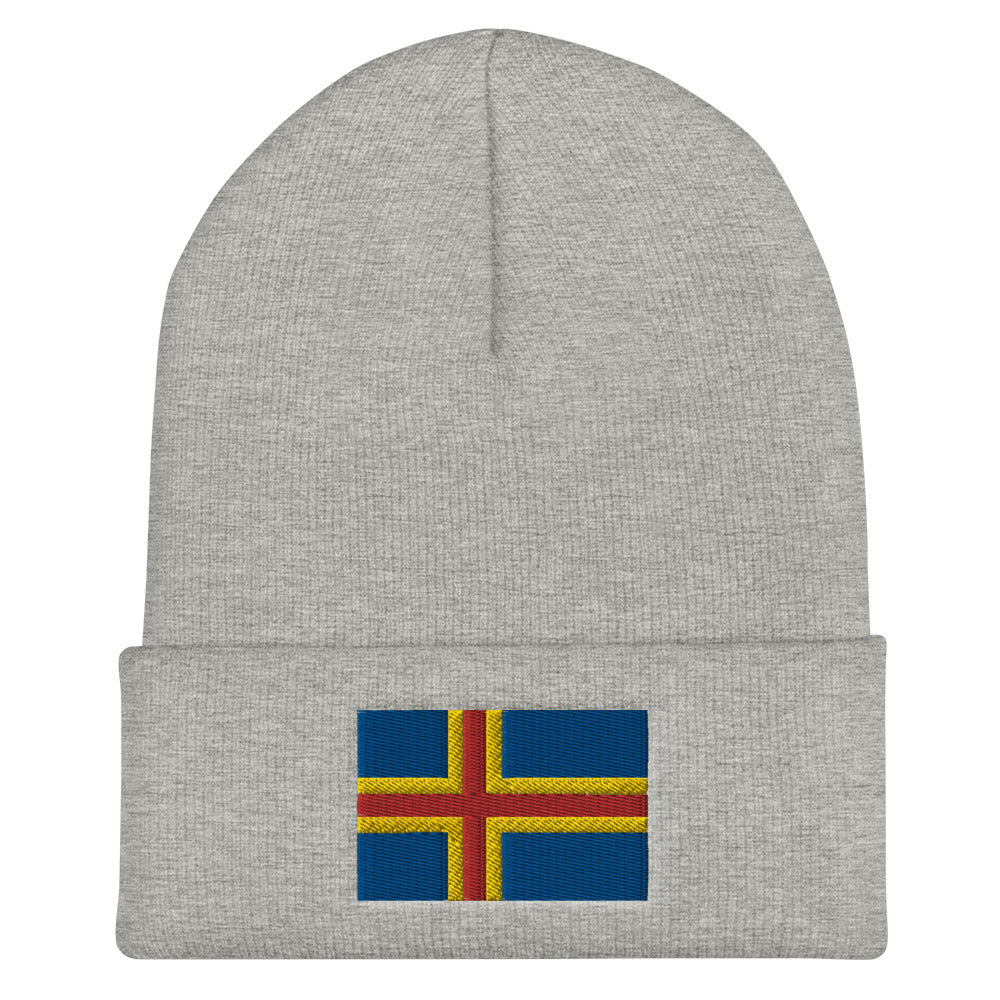 Åland Flag Embroidered Beanie Scandinavian Design Studio
