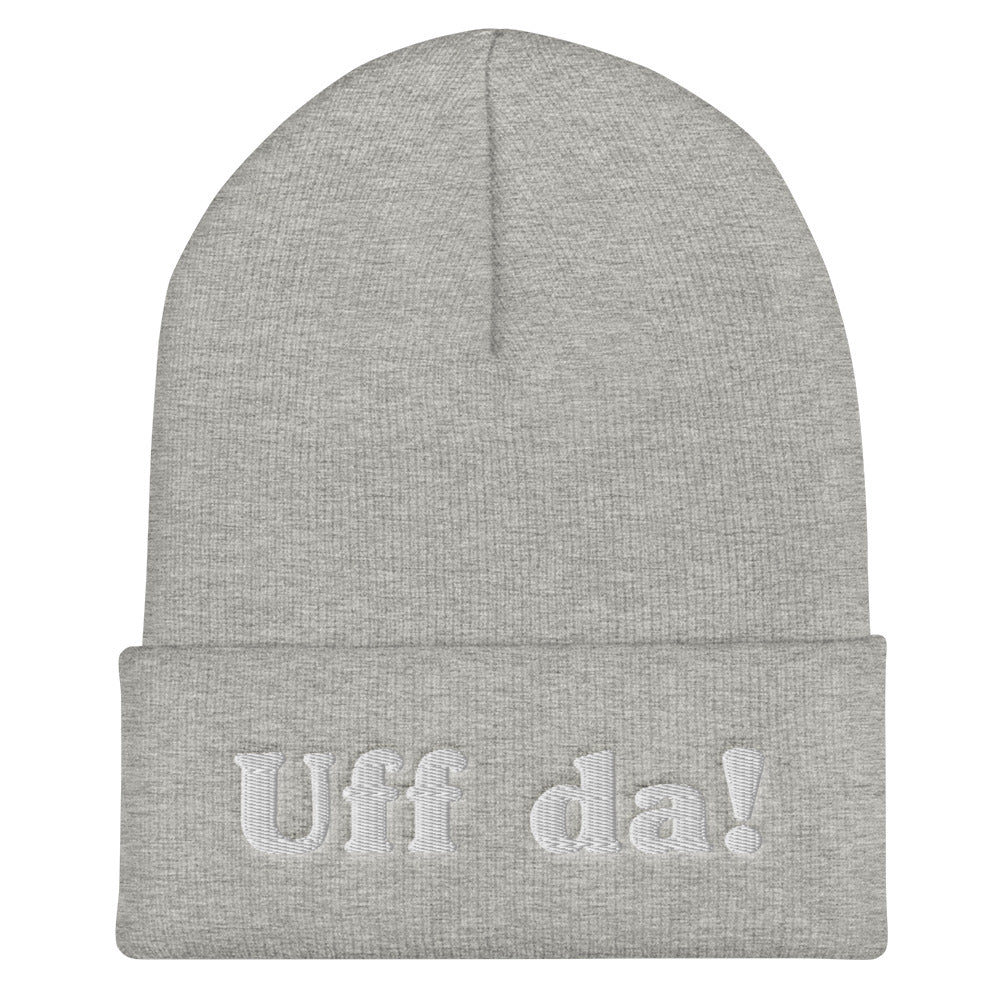 Uff Da Embroidered Beanie Scandinavian Design Studio
