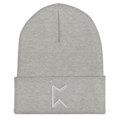 Perthro (Chance) Viking Rune Embroidered Beanie Scandinavian Design Studio