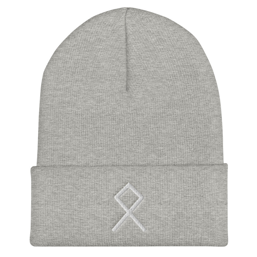 Othala (Home) Viking Rune Embroidered Beanie Scandinavian Design Studio