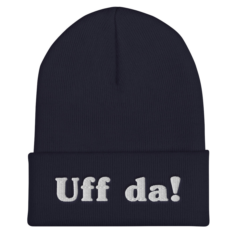 Uff Da Embroidered Beanie Scandinavian Design Studio