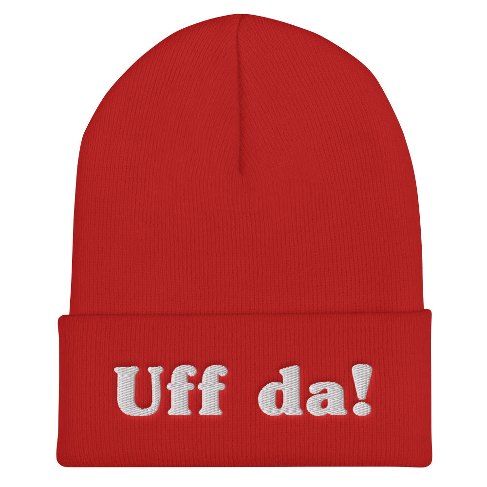 Uff Da Embroidered Beanie Scandinavian Design Studio