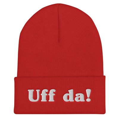 Uff Da Embroidered Beanie Scandinavian Design Studio