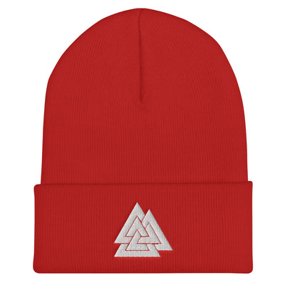 Valknut Embroidered Beanie Scandinavian Design Studio