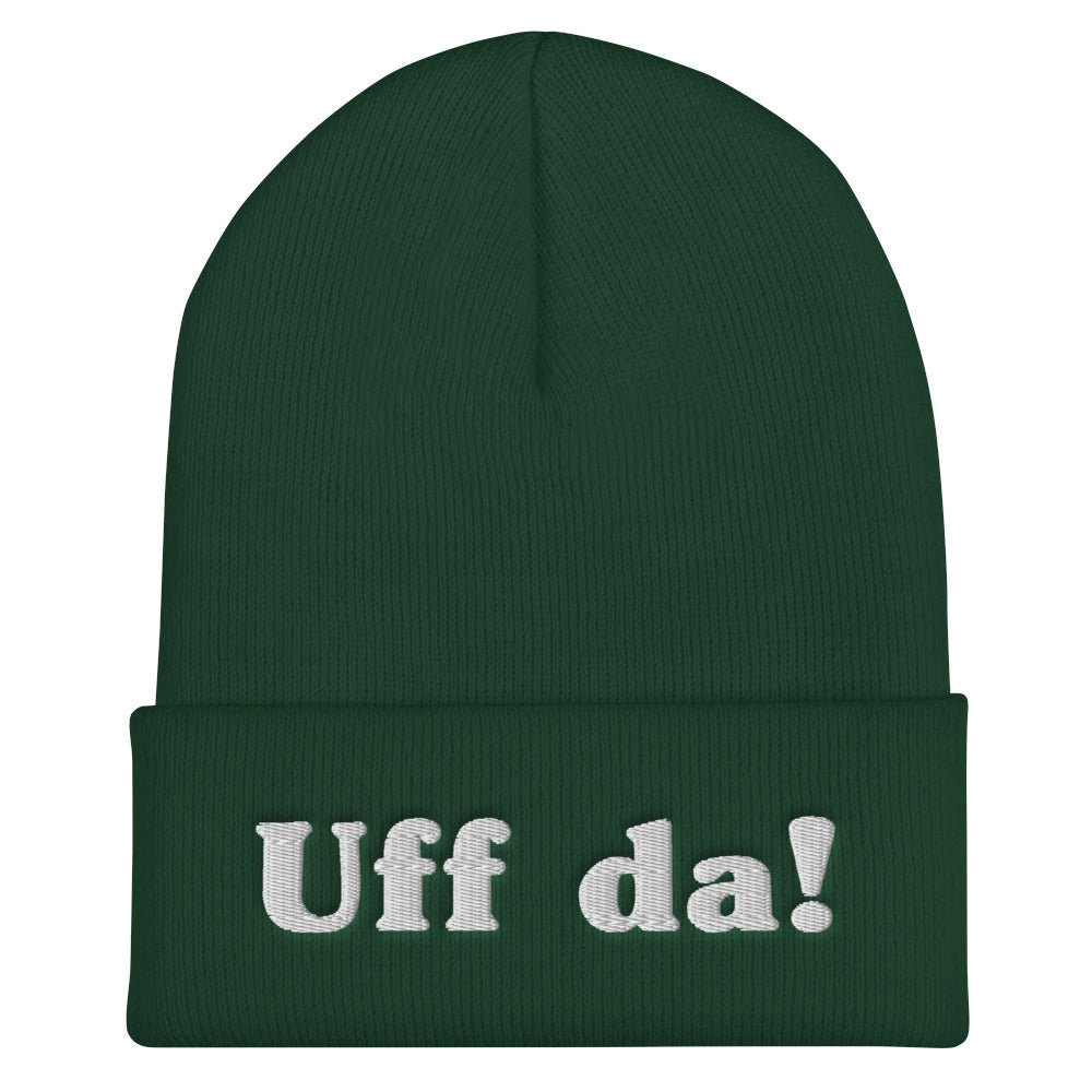 Uff Da Embroidered Beanie Scandinavian Design Studio