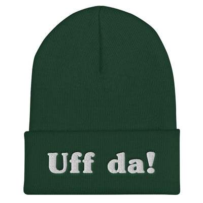 Uff Da Embroidered Beanie Scandinavian Design Studio