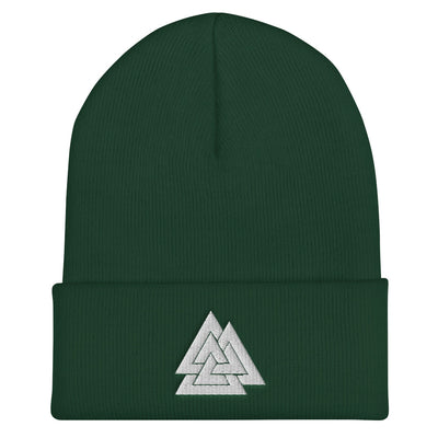 Valknut Embroidered Beanie Scandinavian Design Studio