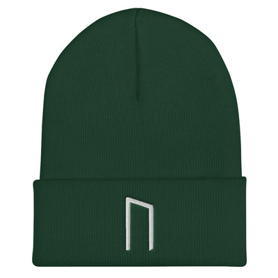 Uruz (Strength) Viking Rune Embroidered Beanie Scandinavian Design Studio