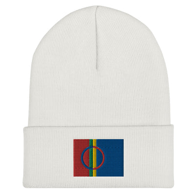 Sami Flag Embroidered Beanie Scandinavian Design Studio