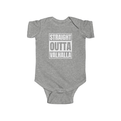Straight Outta Valhalla Baby Bodysuit Scandinavian Design Studio