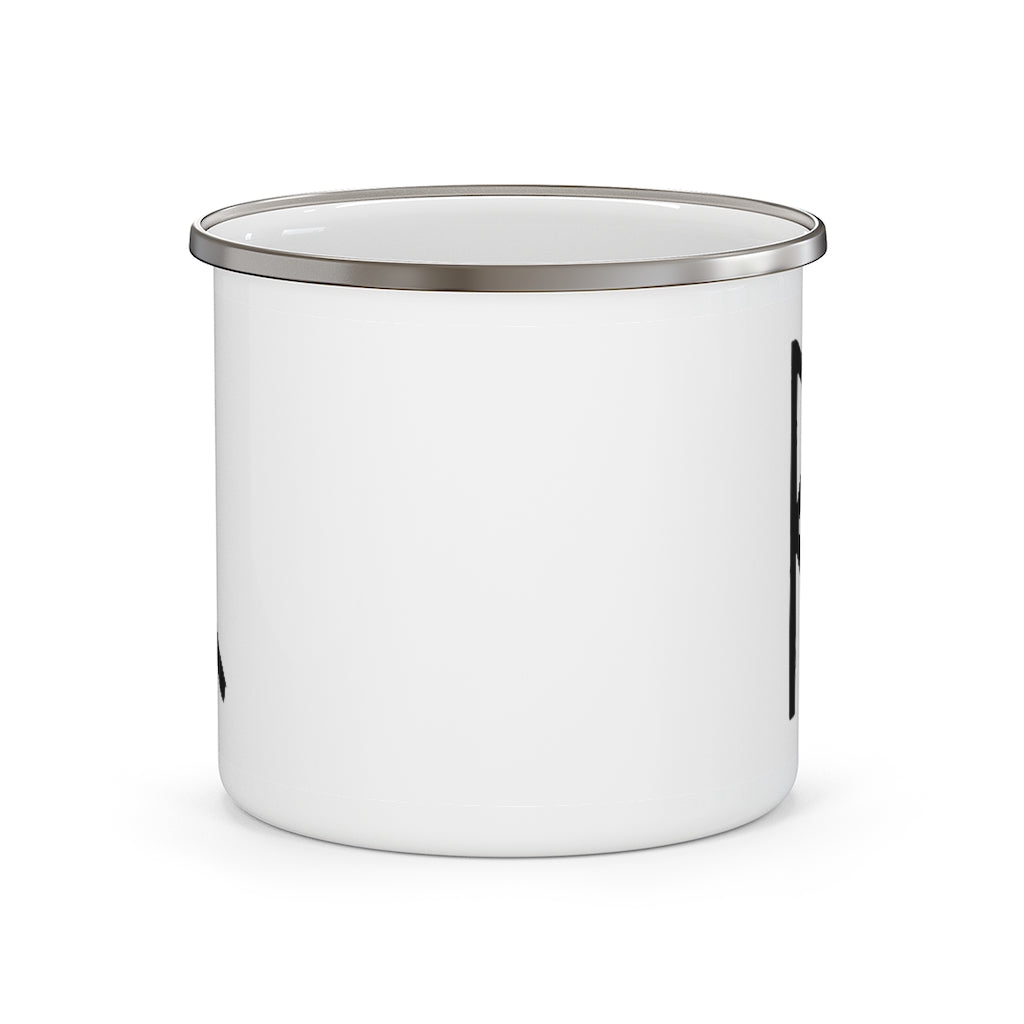 Raidho (Journey) Viking Rune Enamel Camping Mug Scandinavian Design Studio