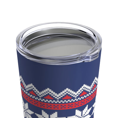 Blue Nordic Sweater 20 oz Insulated Tumbler - Scandinavian Design Studio