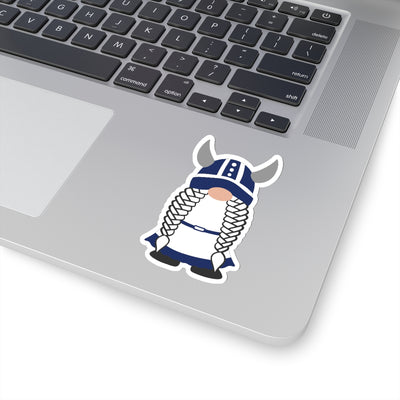 Finnish Viking Girl Gnome Sticker Scandinavian Design Studio
