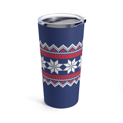 Blue Nordic Sweater 20 oz Insulated Tumbler - Scandinavian Design Studio