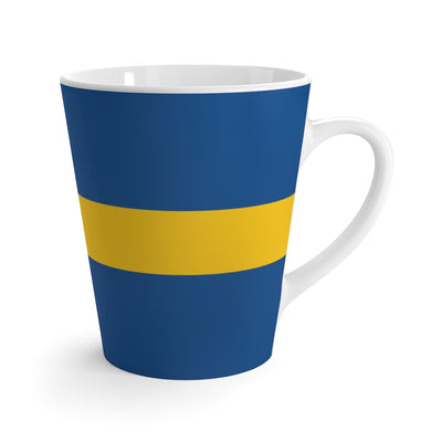 Swedish Flag Latte Mug Scandinavian Design Studio