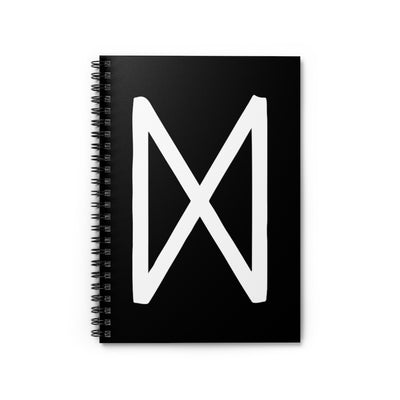 Dagaz (Day) Viking Rune Spiral Notebook Scandinavian Design Studio