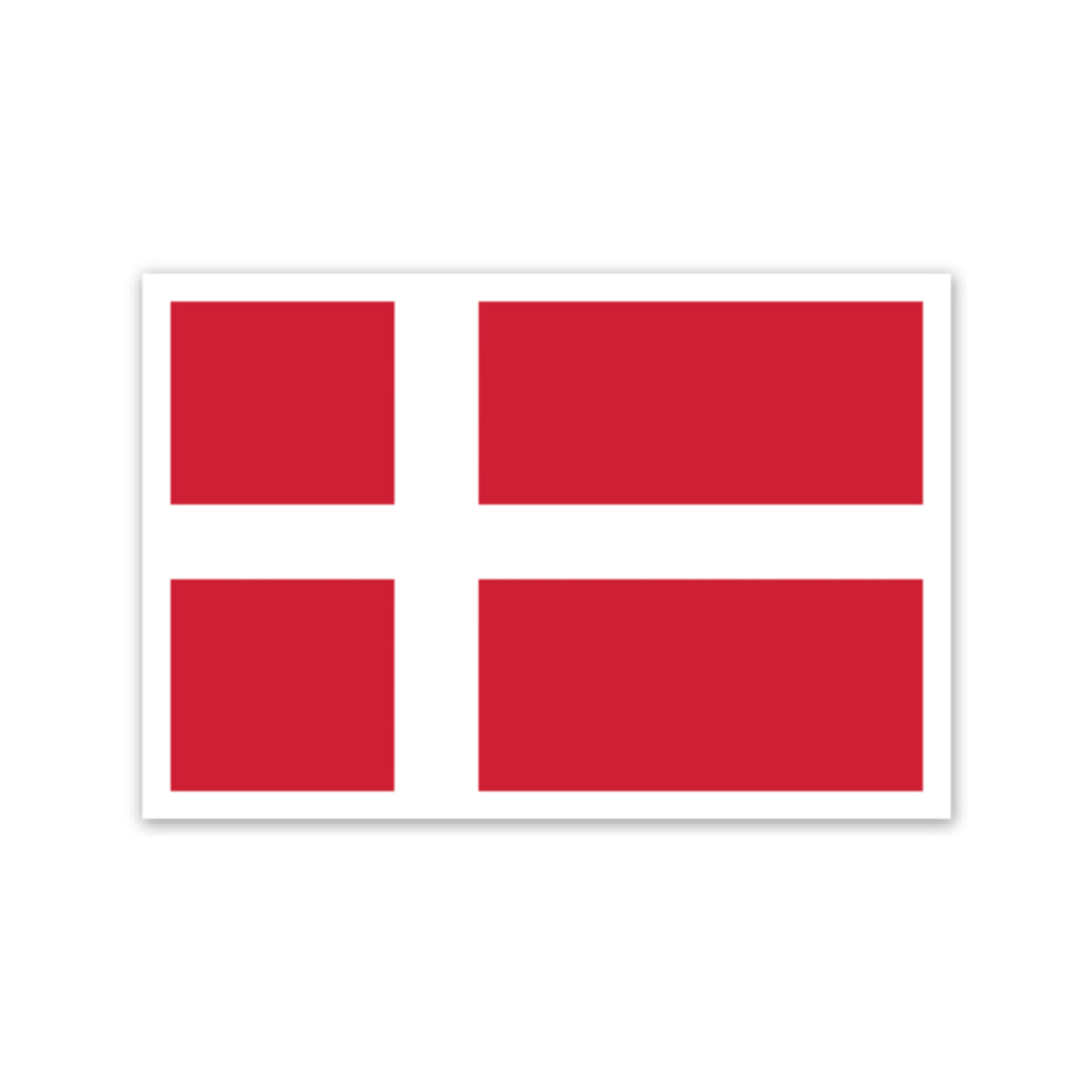 Danish Flag Sticker Scandinavian Design Studio
