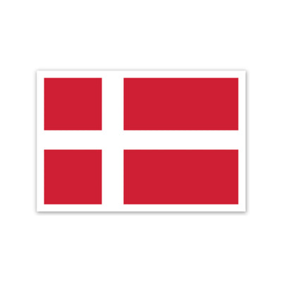 Danish Flag Sticker Scandinavian Design Studio