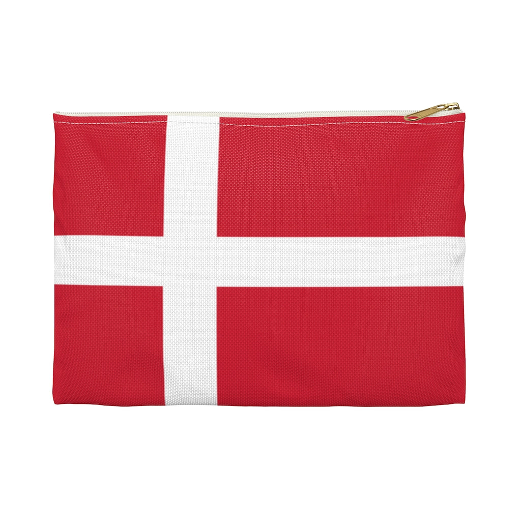 Danish Flag Accessory Pouch - Scandinavian Design Studio