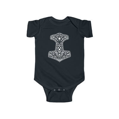 Thor's Hammer Mjolnir Baby Bodysuit Scandinavian Design Studio