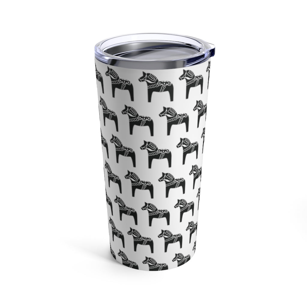 Dala Horse Print 20 oz Insulated Tumbler Scandinavian Design Studio