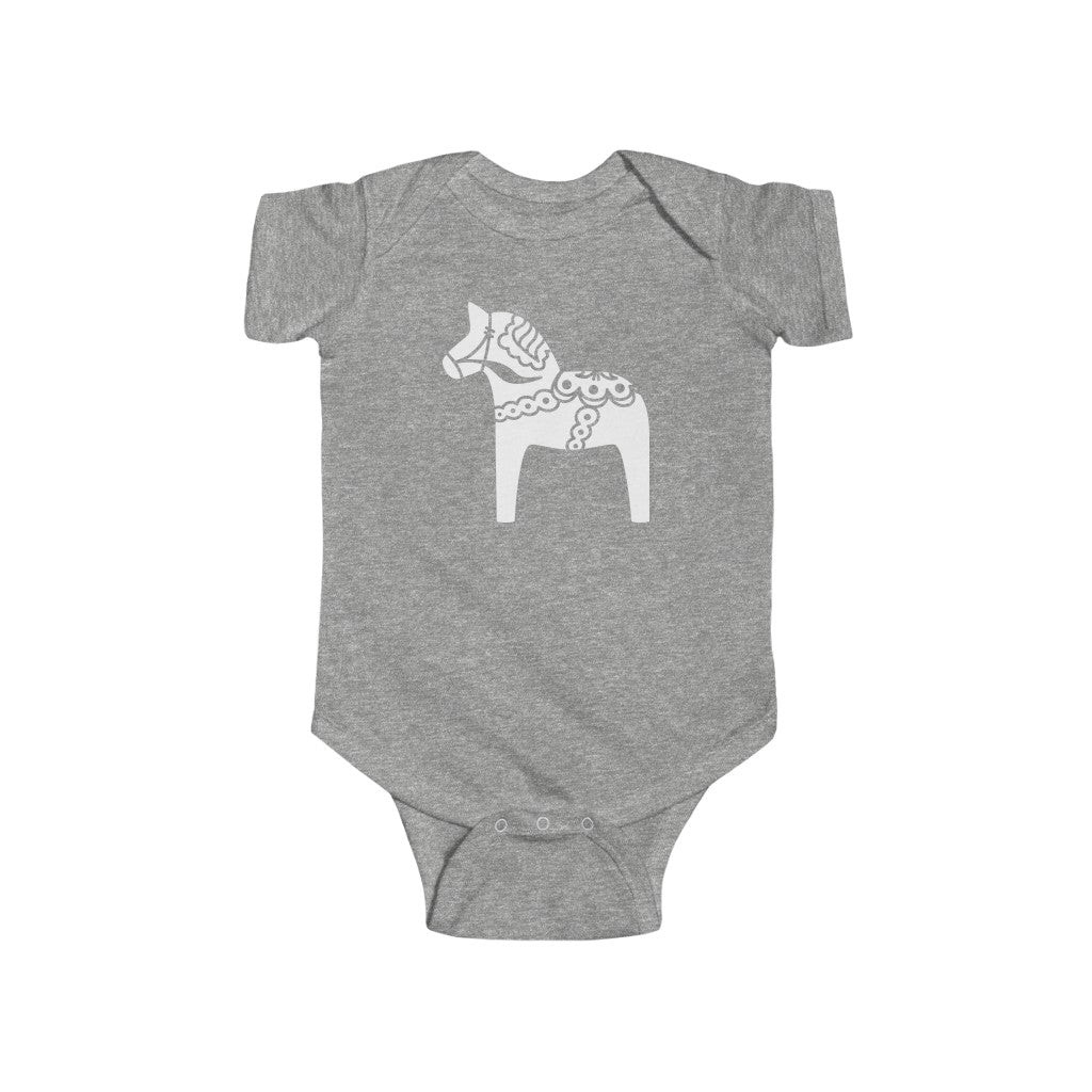Swedish Horse Baby Bodysuit Scandinavian Design Studio