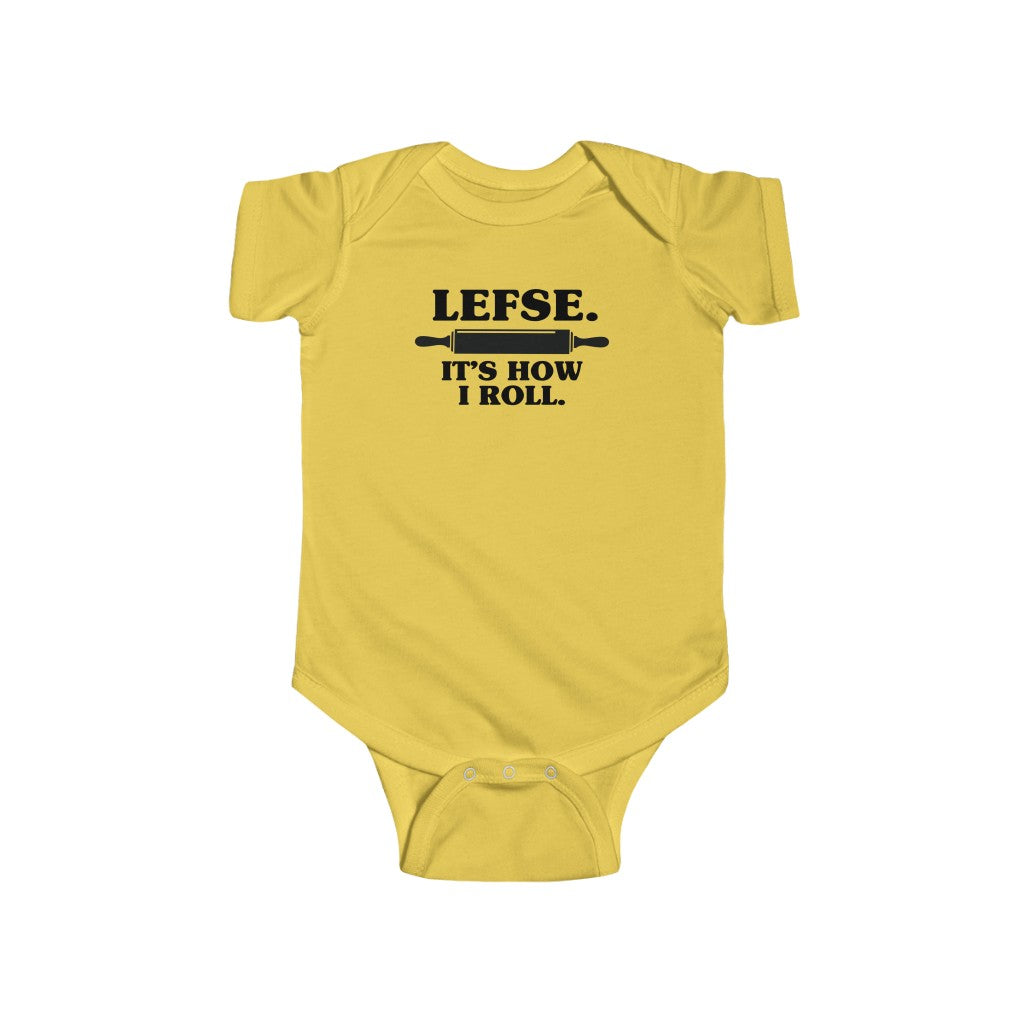 Lefse It's How I Roll Baby Bodysuit Scandinavian Design Studio