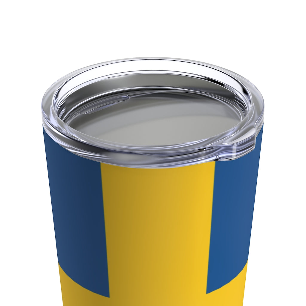 Swedish Flag 20 oz Insulated Tumbler Scandinavian Design Studio