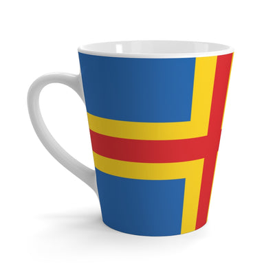 Åland Flag Latte Mug Scandinavian Design Studio