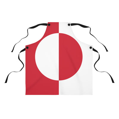 Greenlandic Flag Apron Scandinavian Design Studio