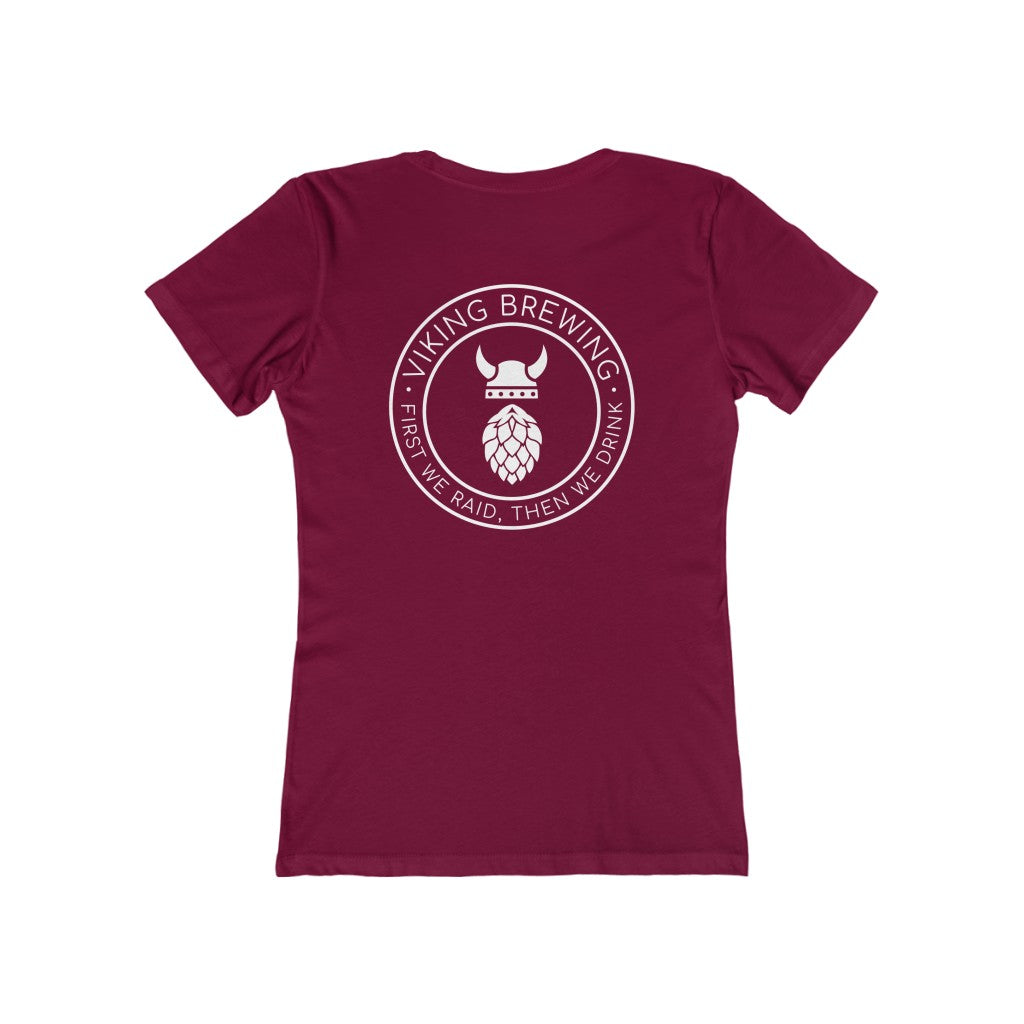 Viking Brewing Women's Fit T-Shirt Solid Cardinal Red / S - Scandinavian Design Studio